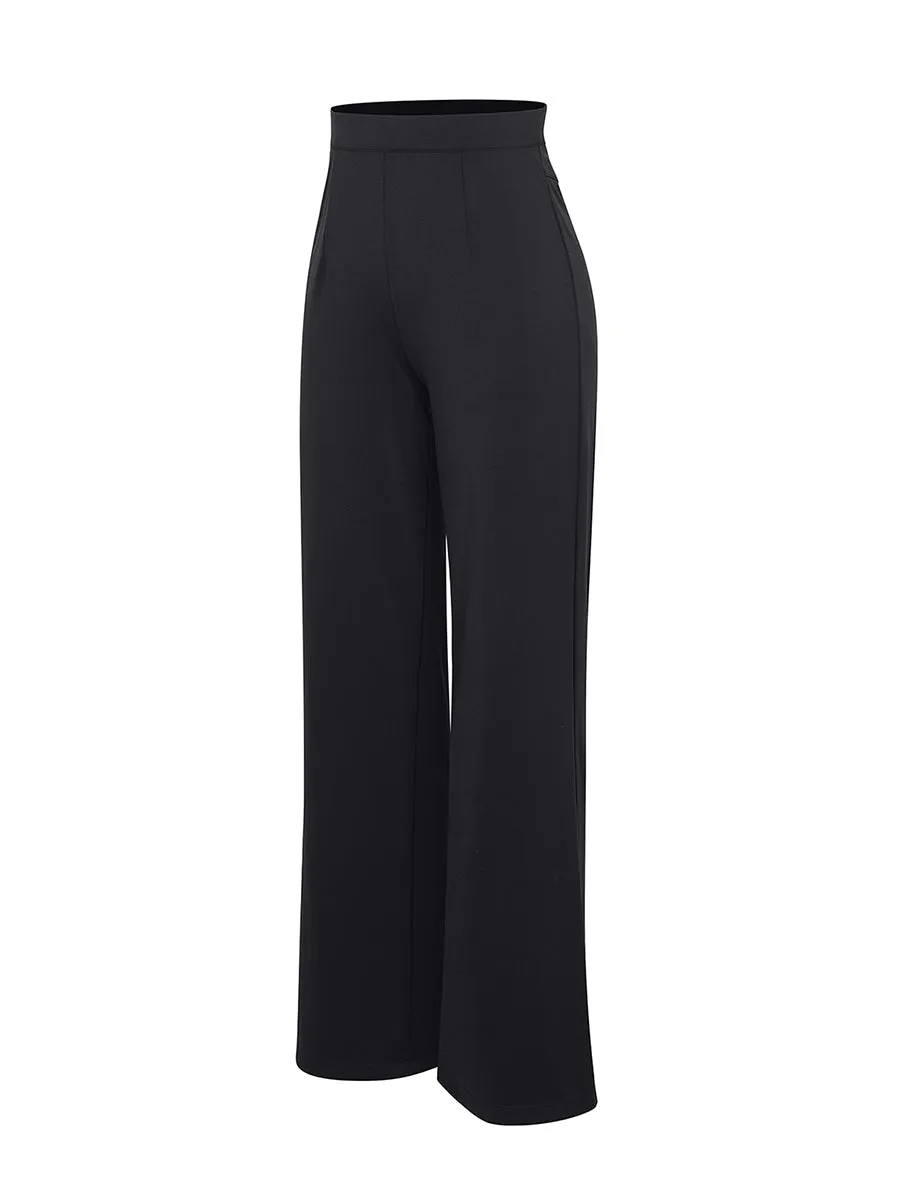 Larisa - High Waist Built-in Shaping Mesh Broek Met Rechte Pijp