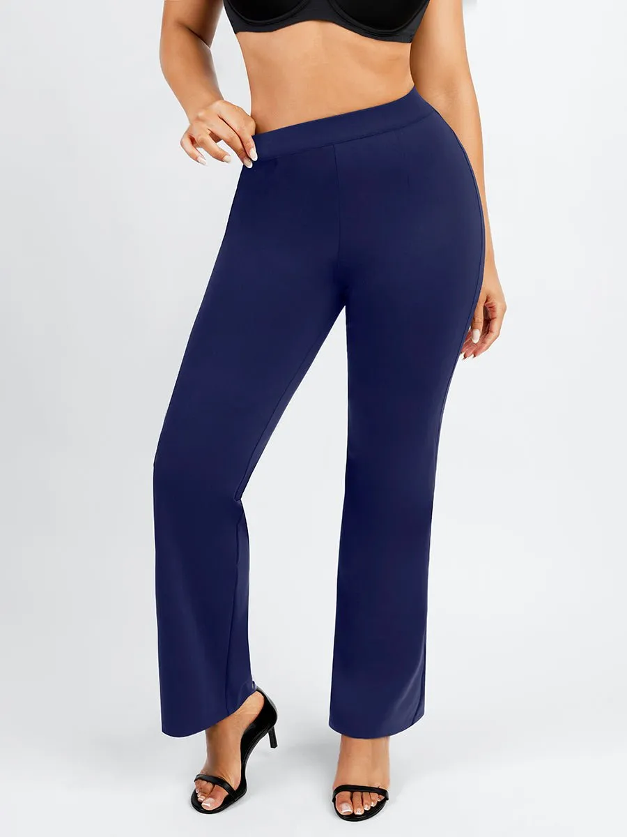 Larisa - High Waist Built-in Shaping Mesh Broek Met Rechte Pijp