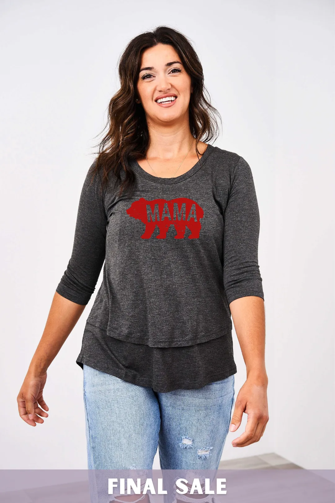 Latched Mama Mama Bear Nursing Top - Final Sale