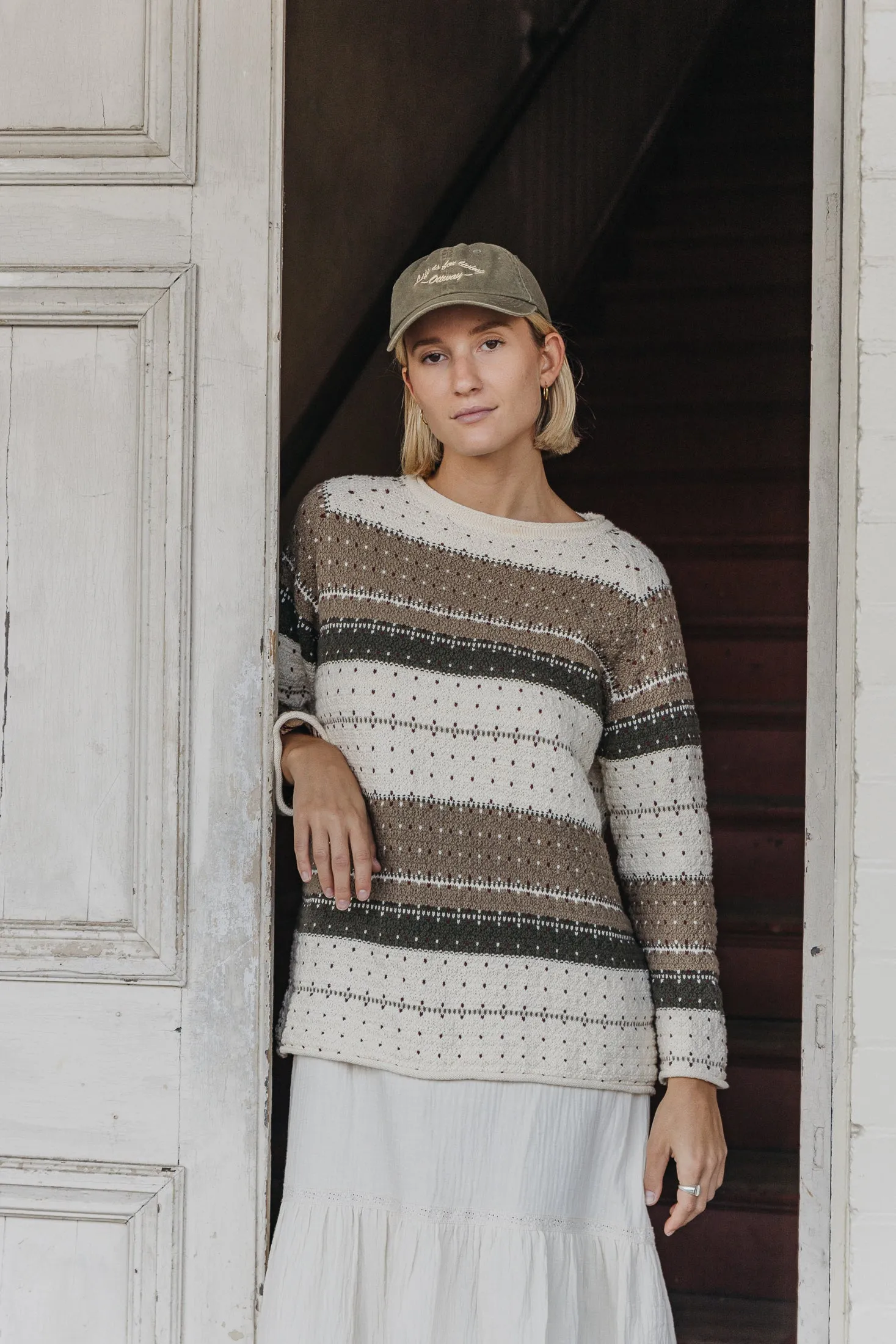 Maddie - Vintage Pattern Knit - Women