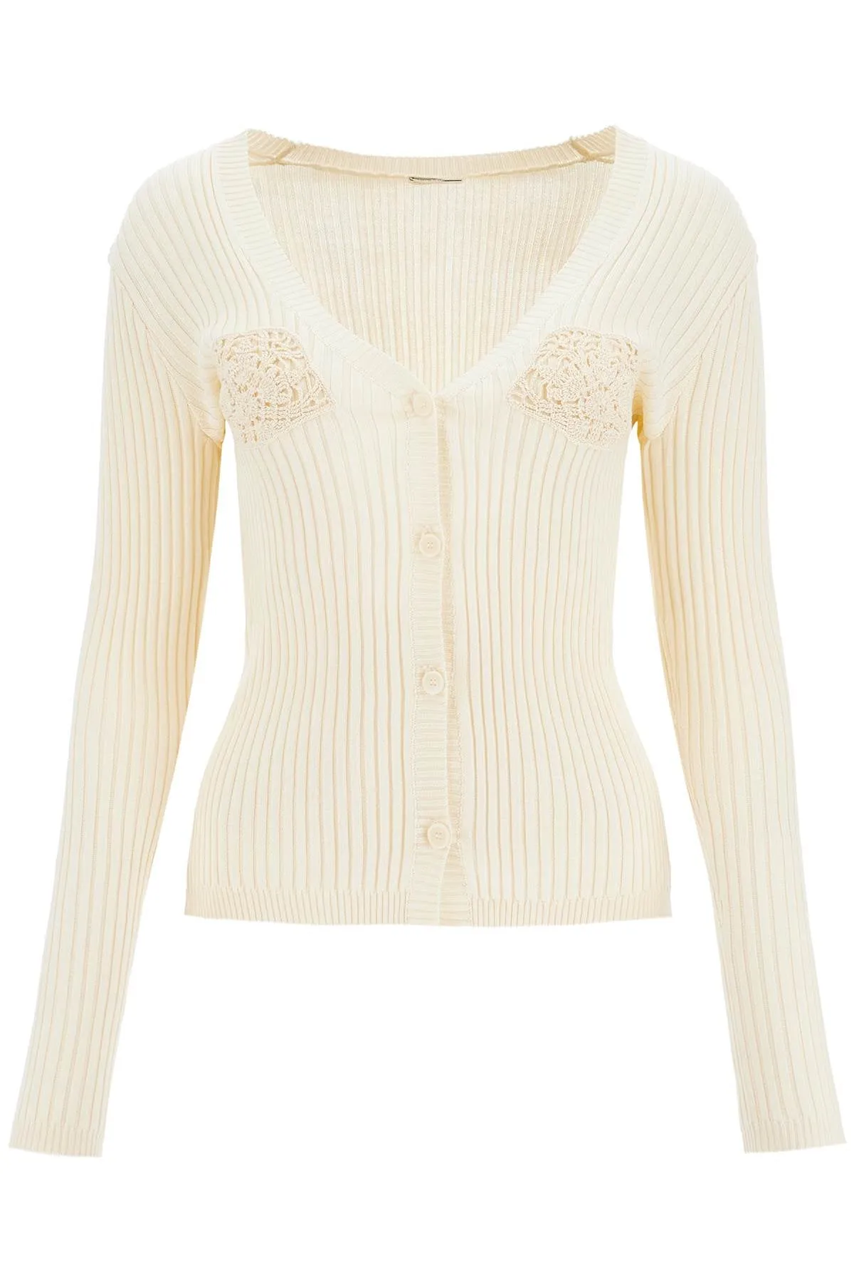 MAGDA BUTRYM crochet insert cardigan with eight