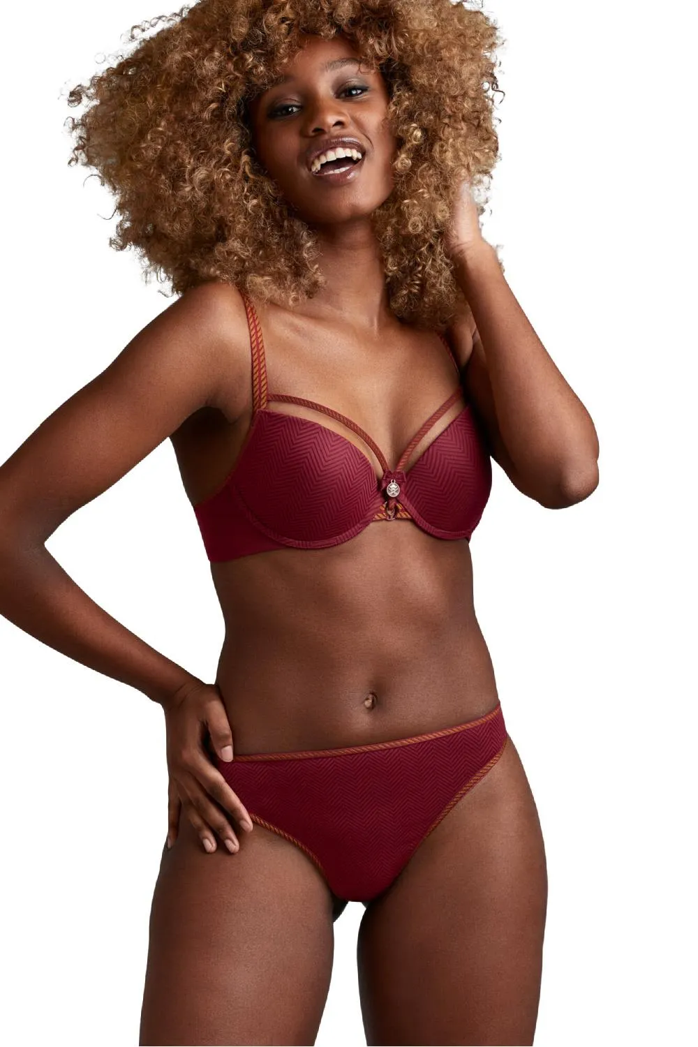 Marlies Dekkers Space Odyssey Thongs, Rhubarb (35522)