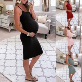 Maternity dresses Spaghetti Strap