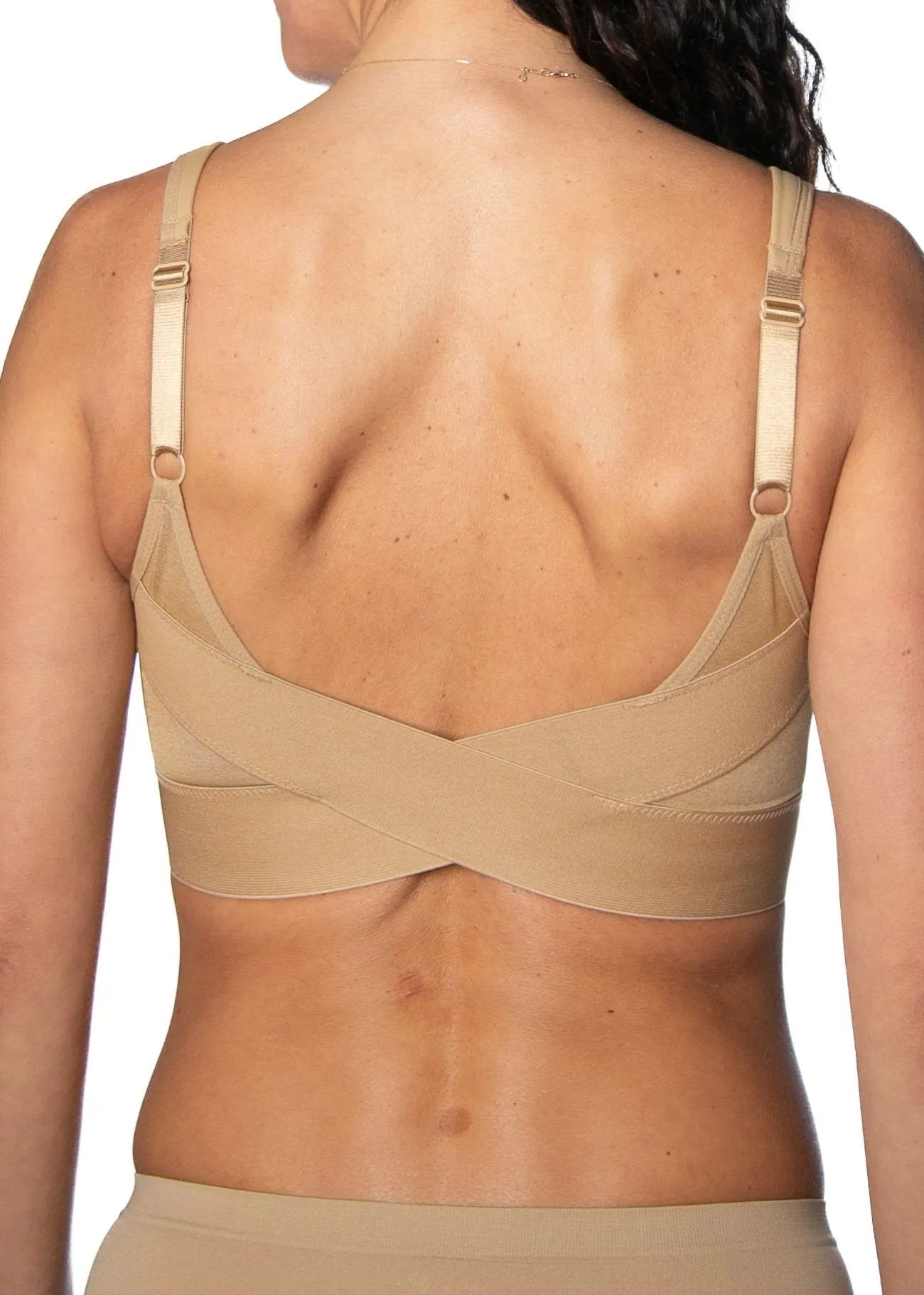 Molded Cup Bra with Mesh Back Detail