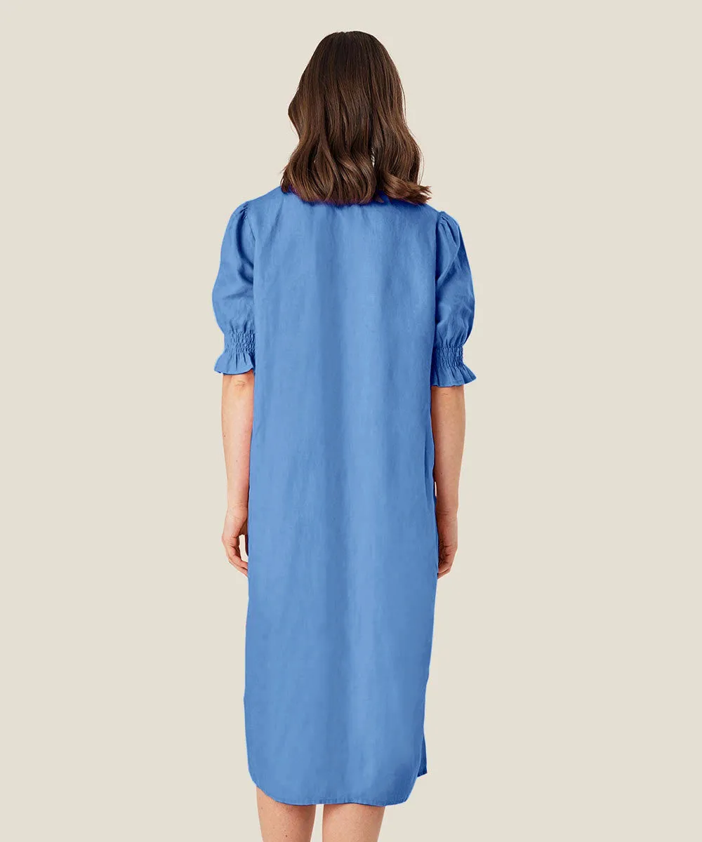 Nydela Smock-Sleeve Dress