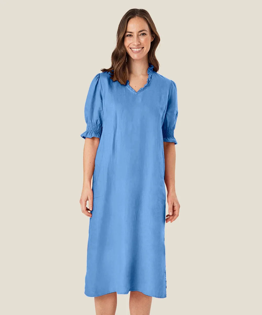 Nydela Smock-Sleeve Dress