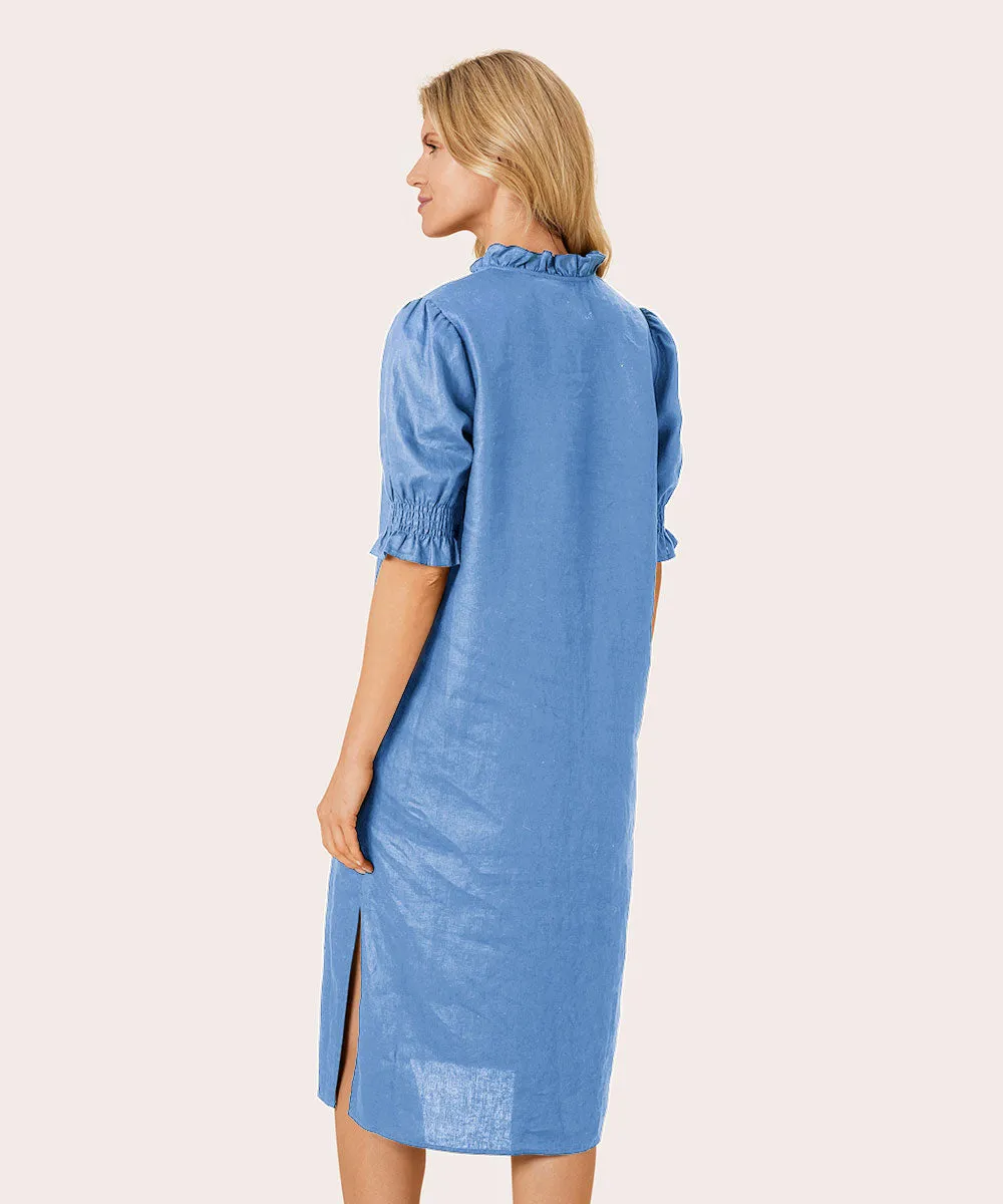 Nydela Smock-Sleeve Dress