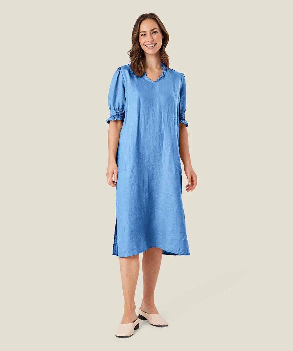 Nydela Smock-Sleeve Dress