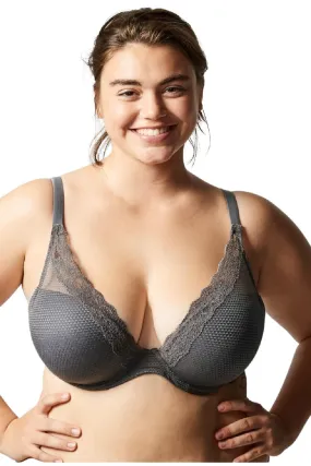 Passionata Brooklyn Plunge T-Shirt Bra, Smokey Grey (5701)