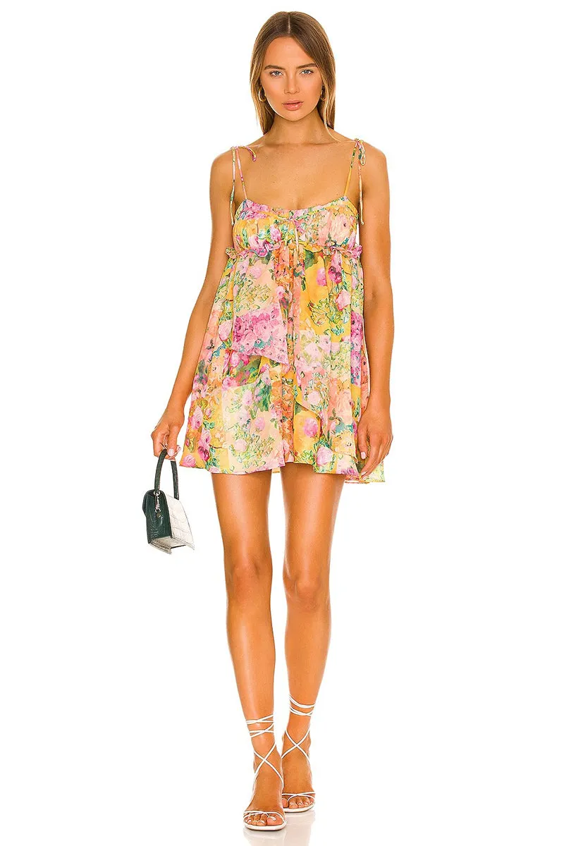 Perfect Vacay Floral Print Mini Dress