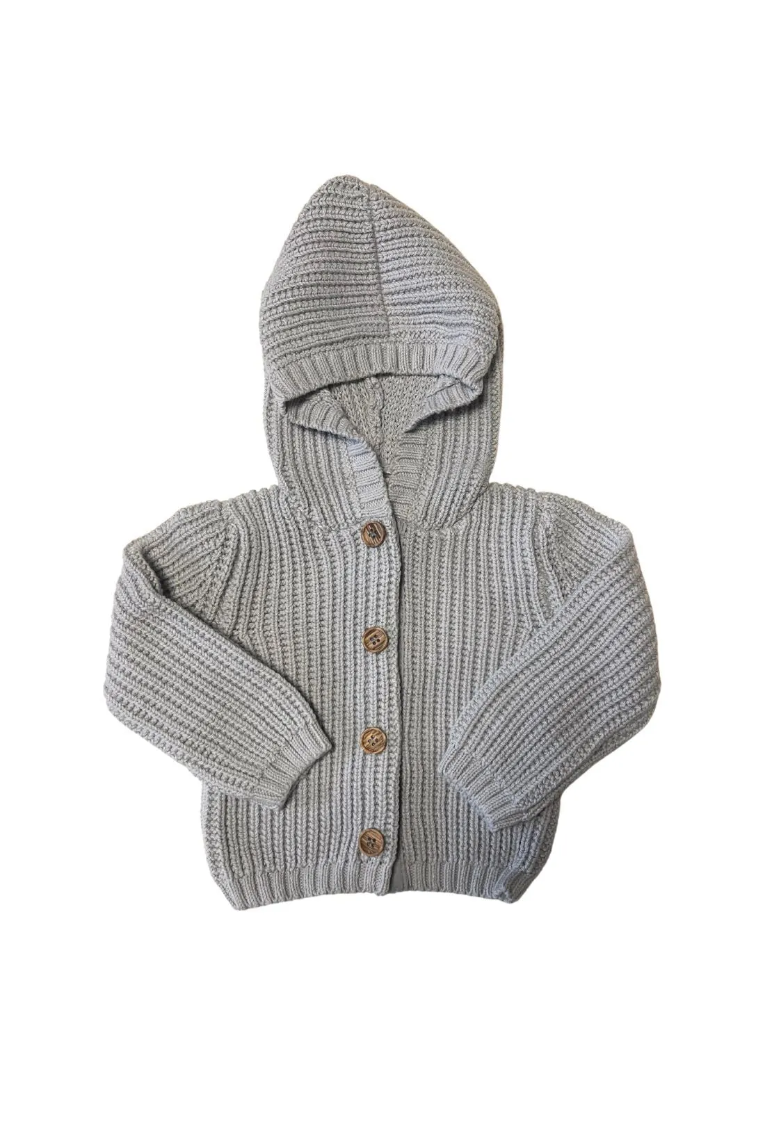 Pima Cotton Knit Waffle Hoody | Pearl Blue