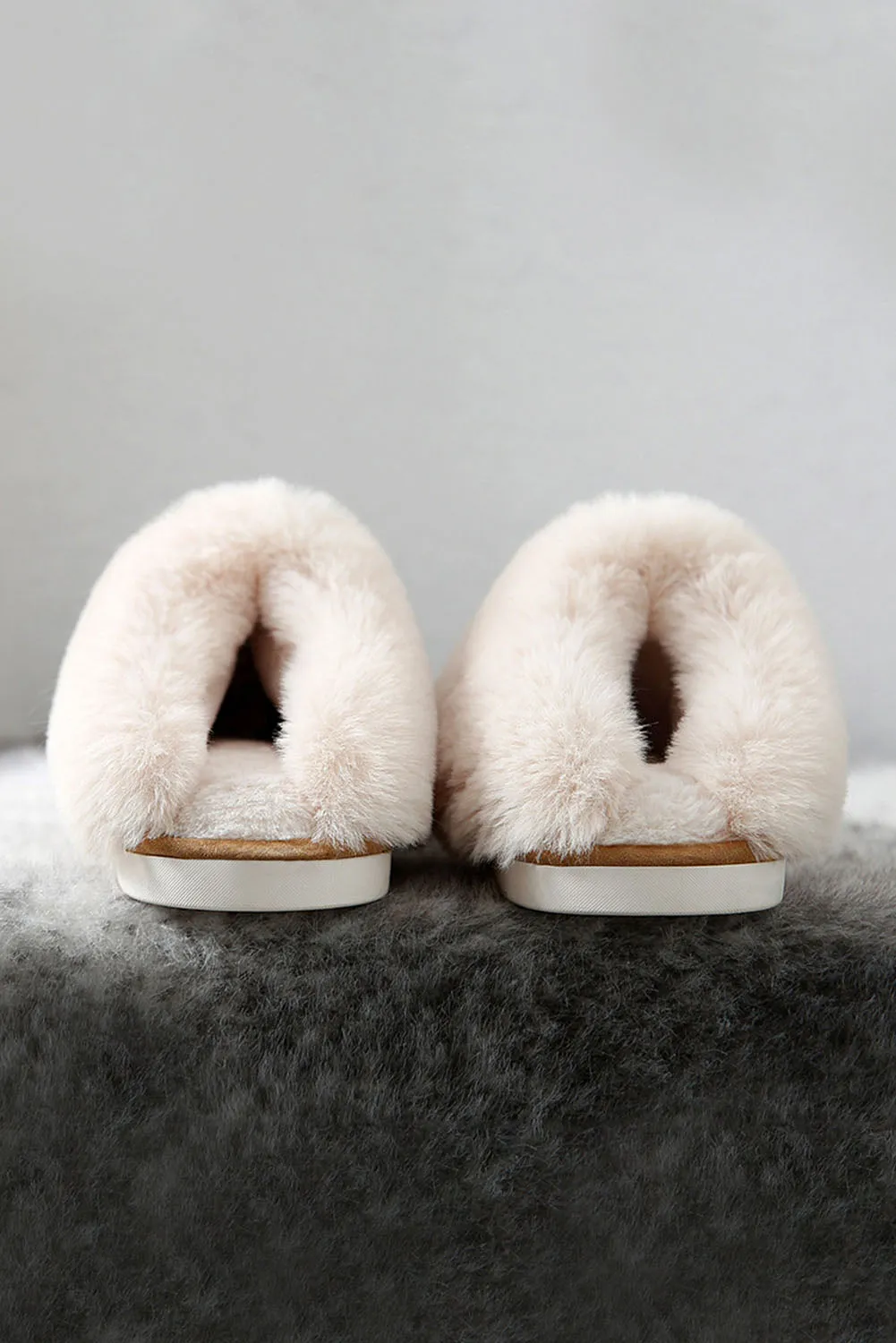 Plush Suede Winter Home Slippers