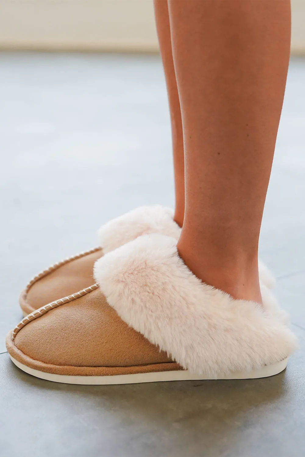 Plush Suede Winter Home Slippers