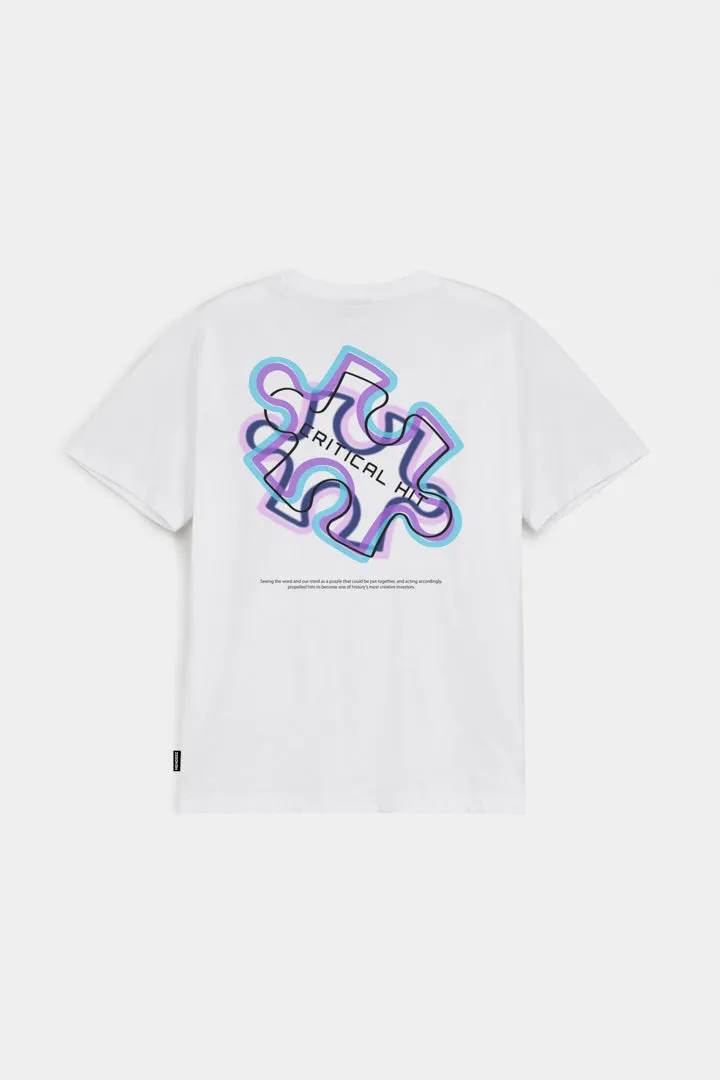 Printed Graphic Tee - White