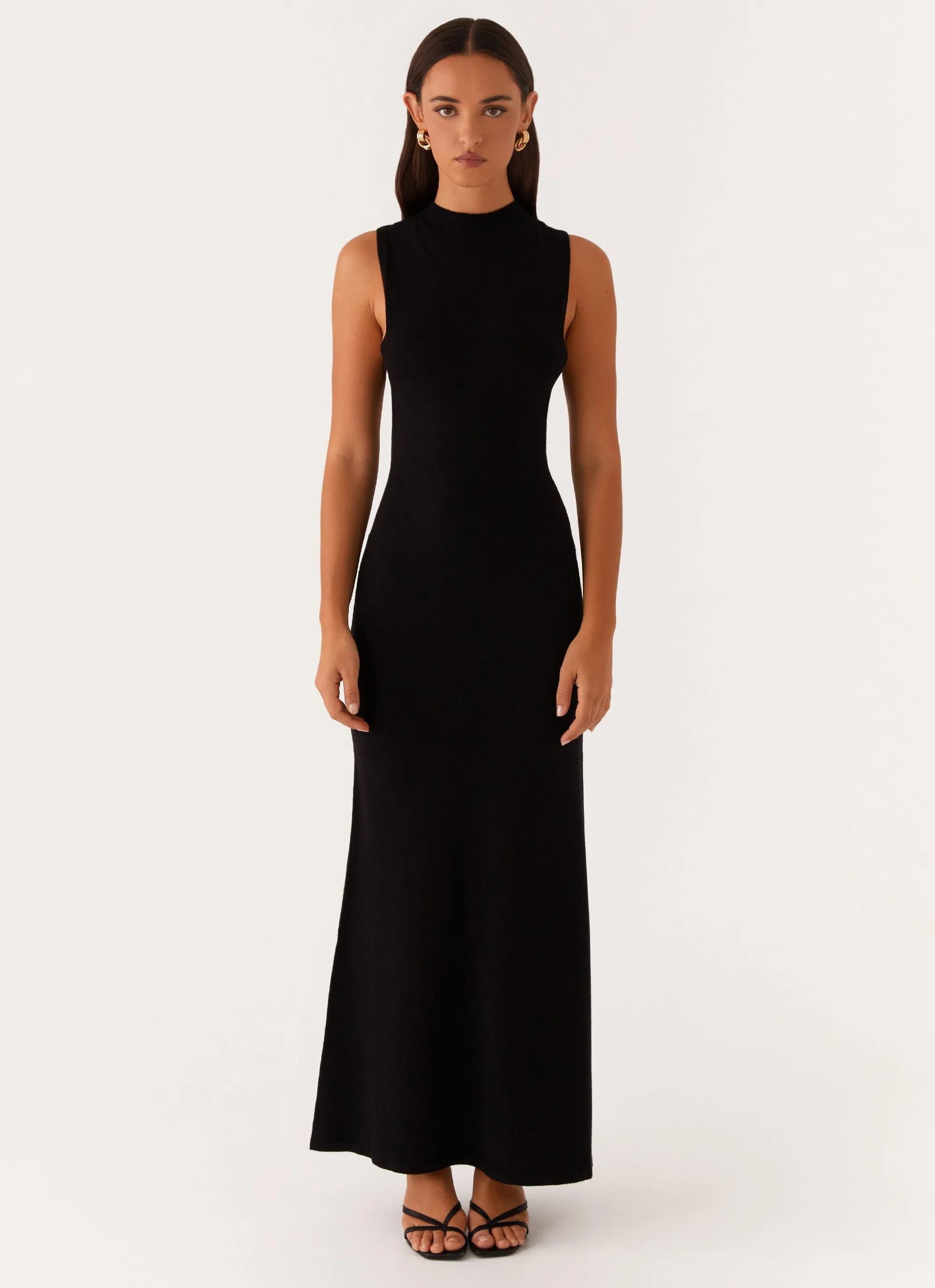 Prove It Knit Maxi Dress - Black