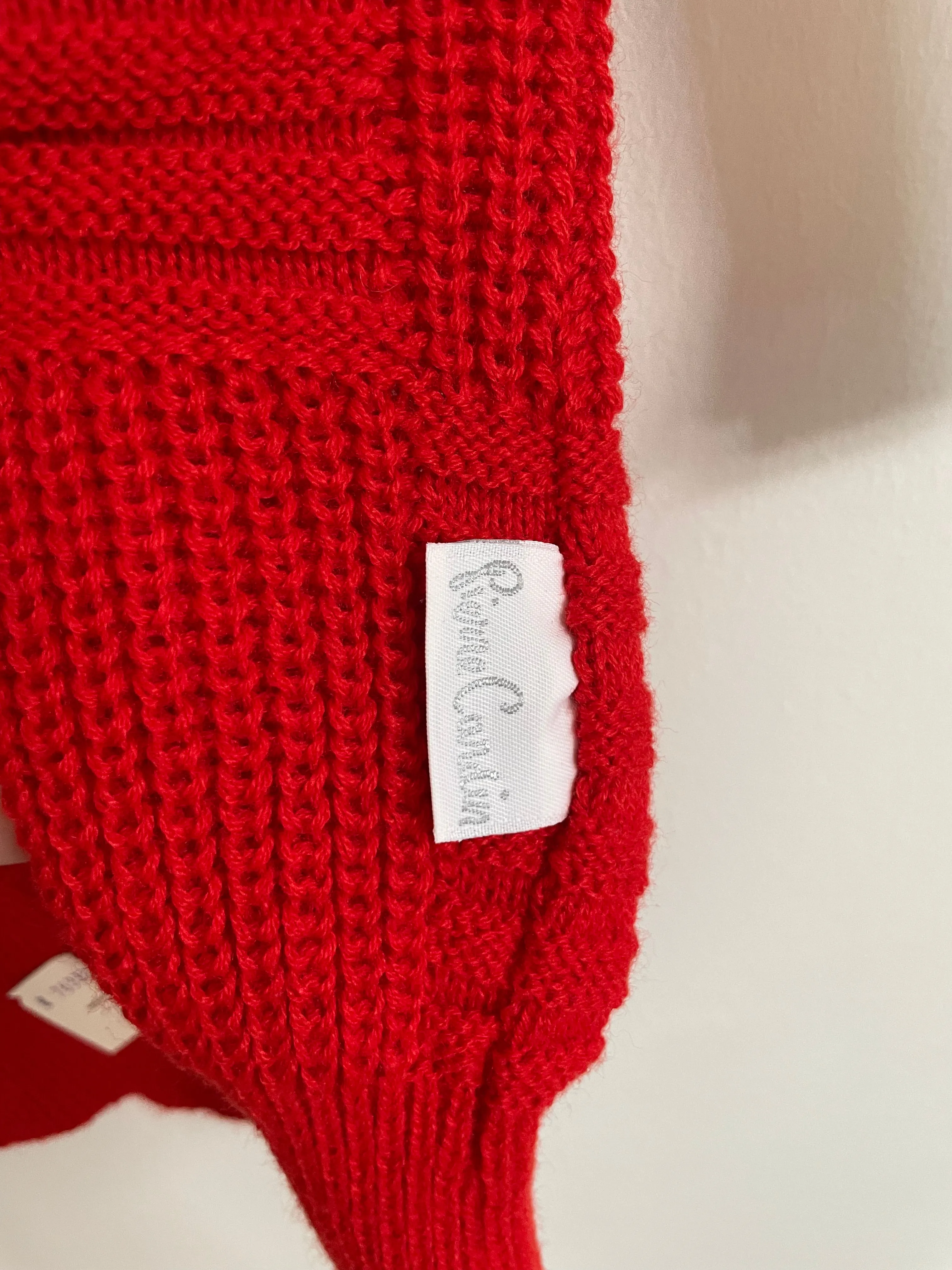 Red Knit Vest