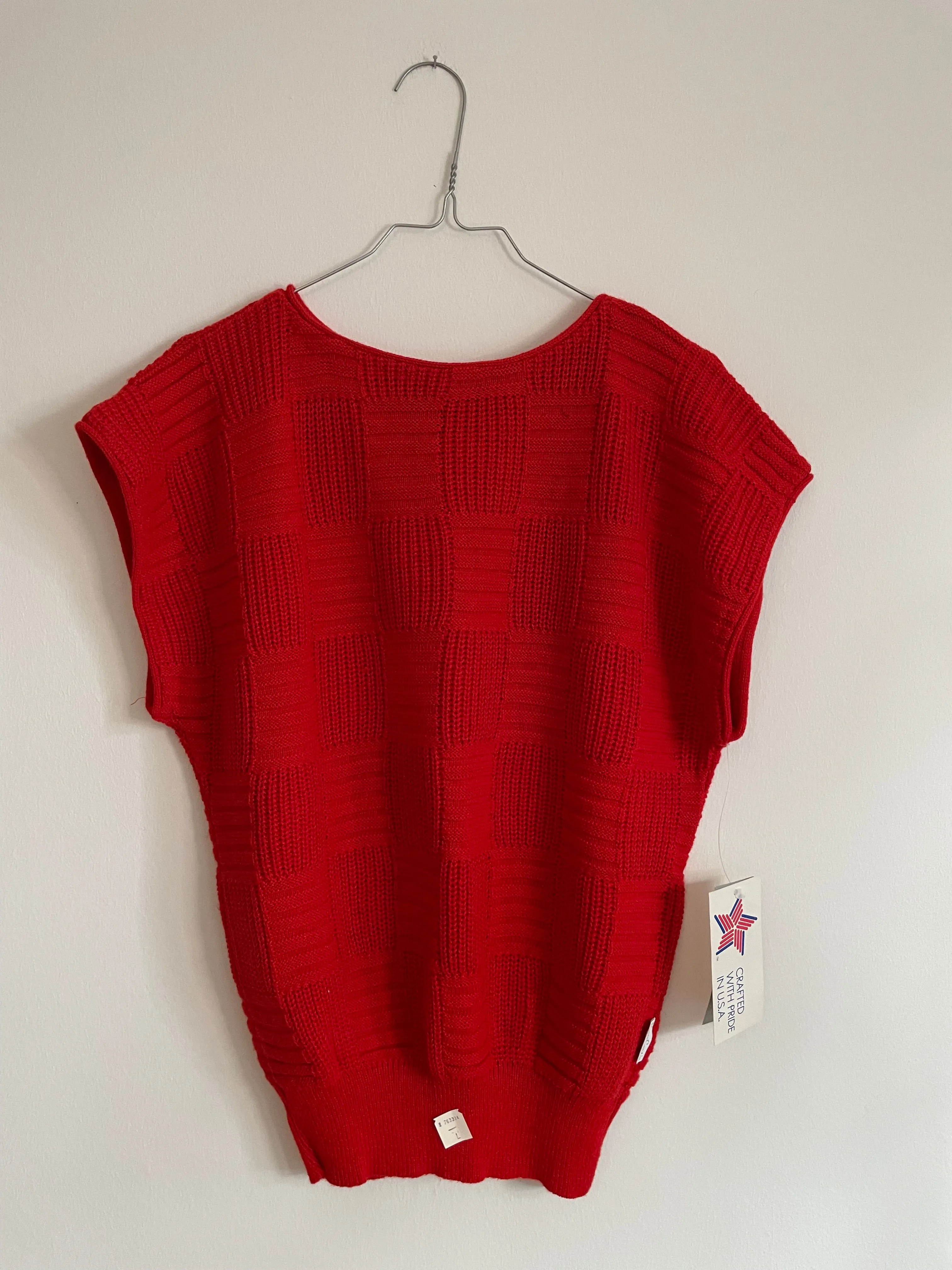 Red Knit Vest