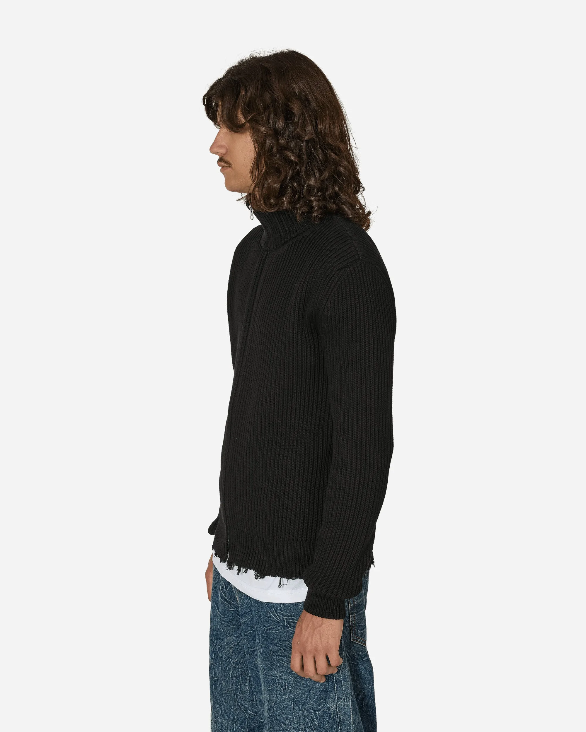 Ribbed Cotton Jacket Black