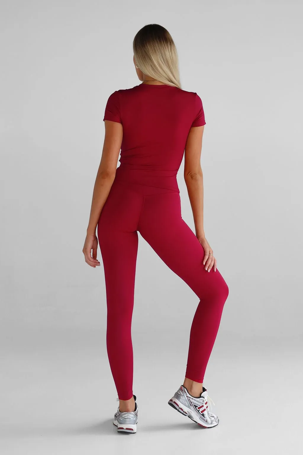 SCULPT Fitted Tee - Cherry