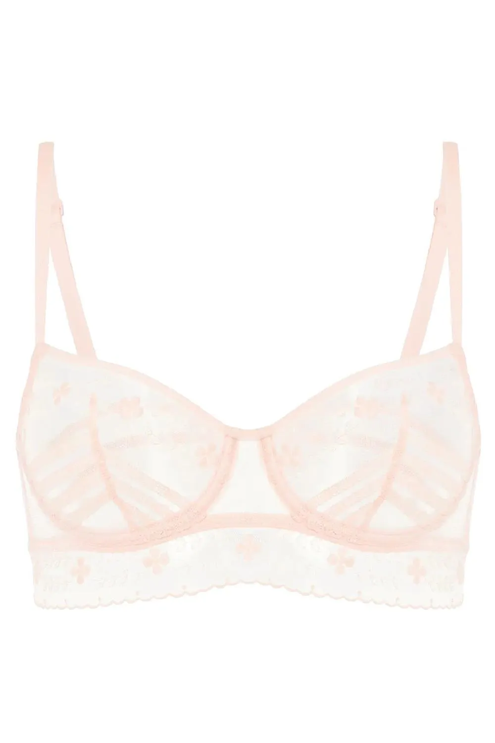 Simone Perele Marthe Half Cup Bra, Petal Powder (16Z330)