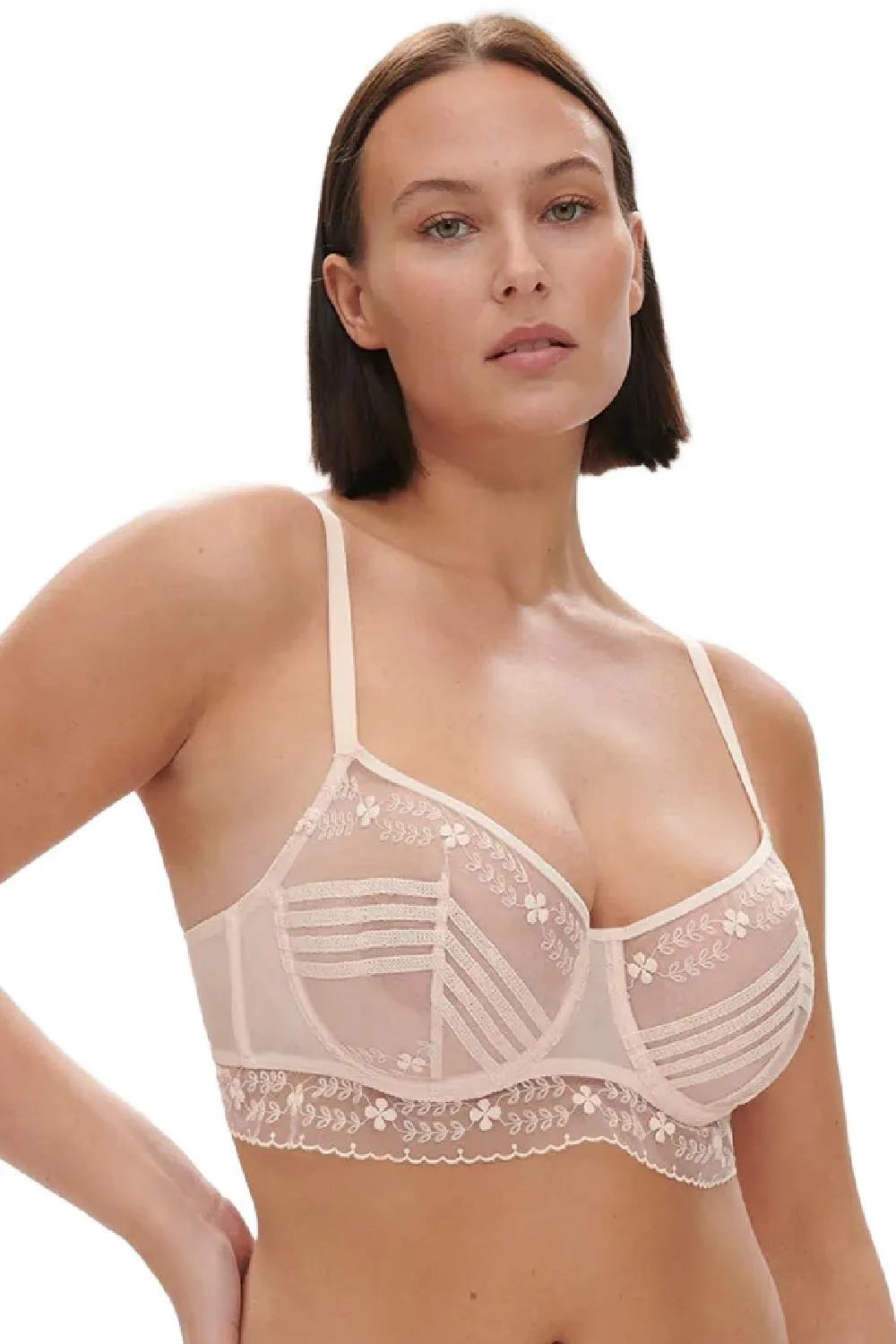 Simone Perele Marthe Half Cup Bra, Petal Powder (16Z330)