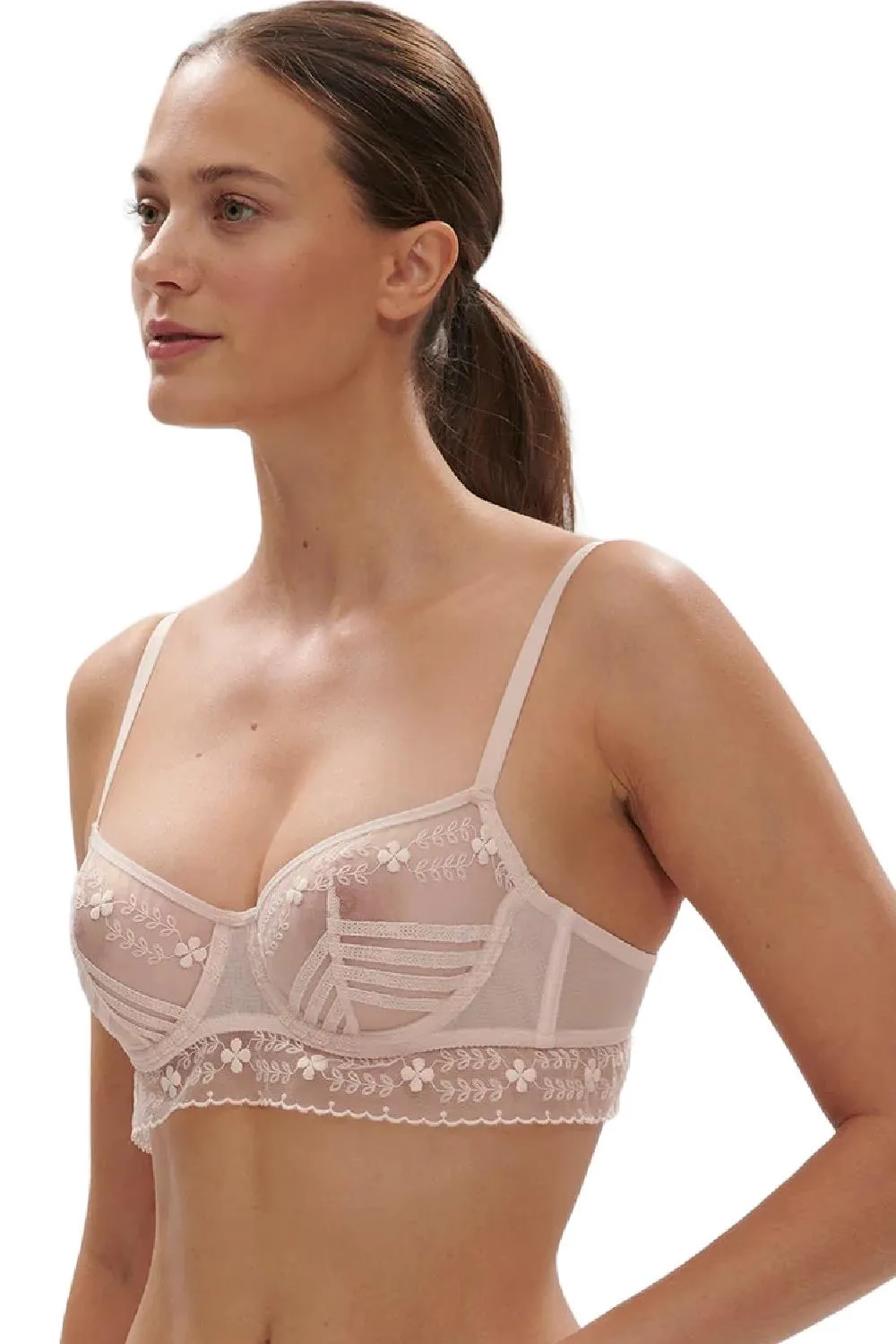 Simone Perele Marthe Half Cup Bra, Petal Powder (16Z330)