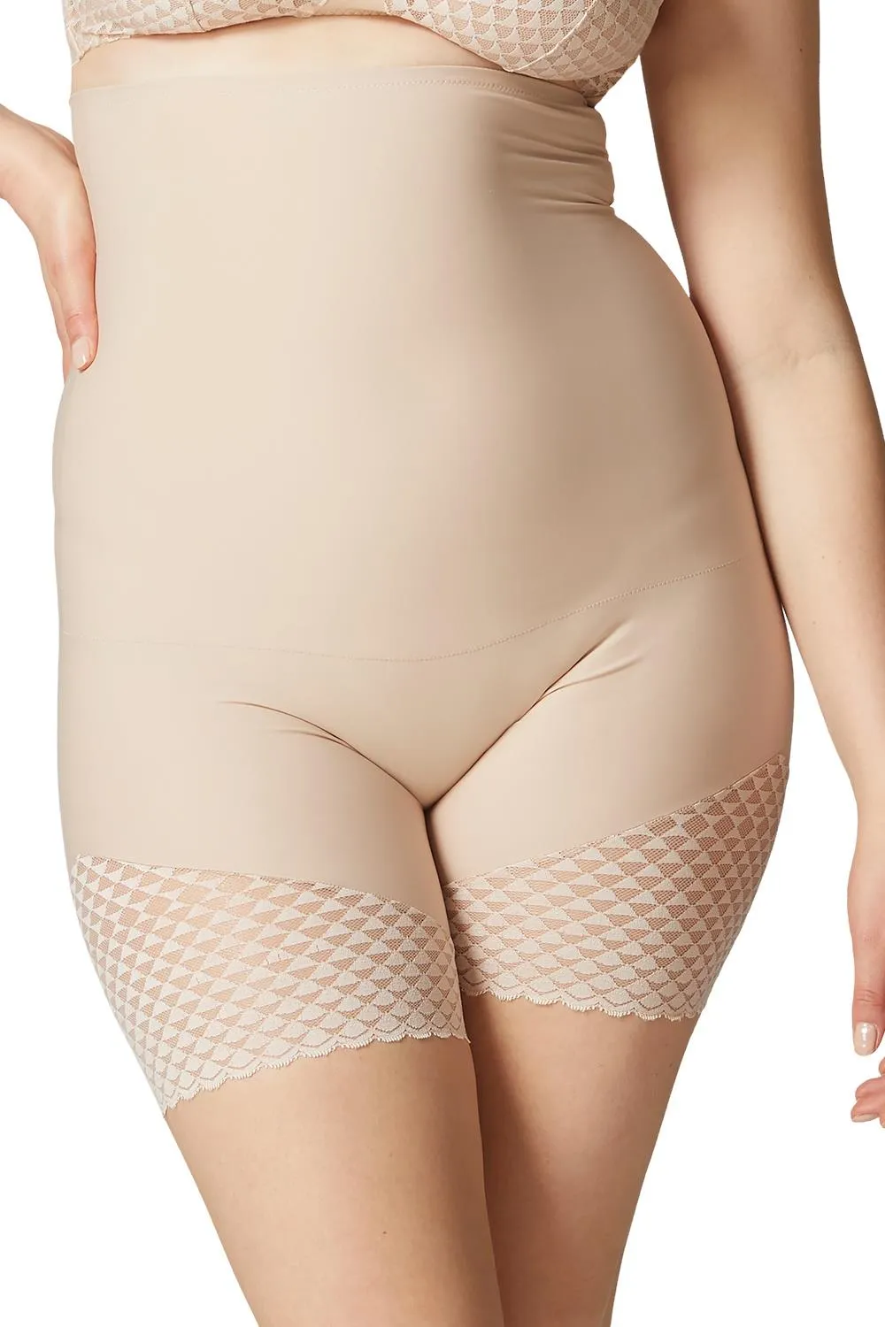 Simone Perele Subtile High Waist Shaper Shorts, Peau Rosée (19Y671)