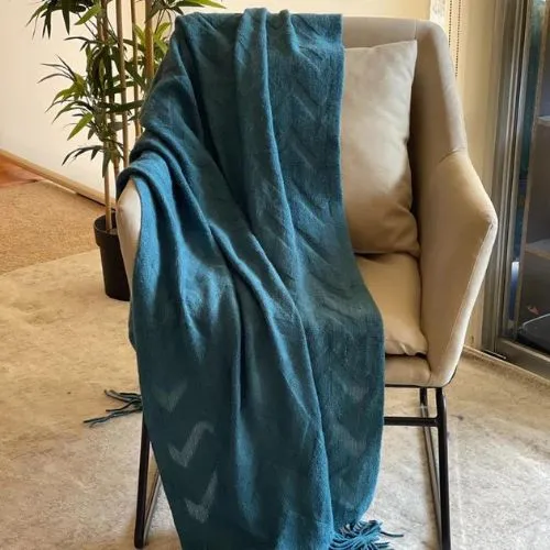 Teal blue throw blanket, Teal blanket for sofa, throw for couch, Extra soft blanket for sofa, Warm throw blanket, Housewarming gift