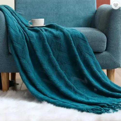 Teal blue throw blanket, Teal blanket for sofa, throw for couch, Extra soft blanket for sofa, Warm throw blanket, Housewarming gift