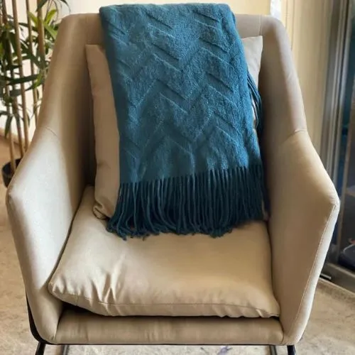 Teal blue throw blanket, Teal blanket for sofa, throw for couch, Extra soft blanket for sofa, Warm throw blanket, Housewarming gift