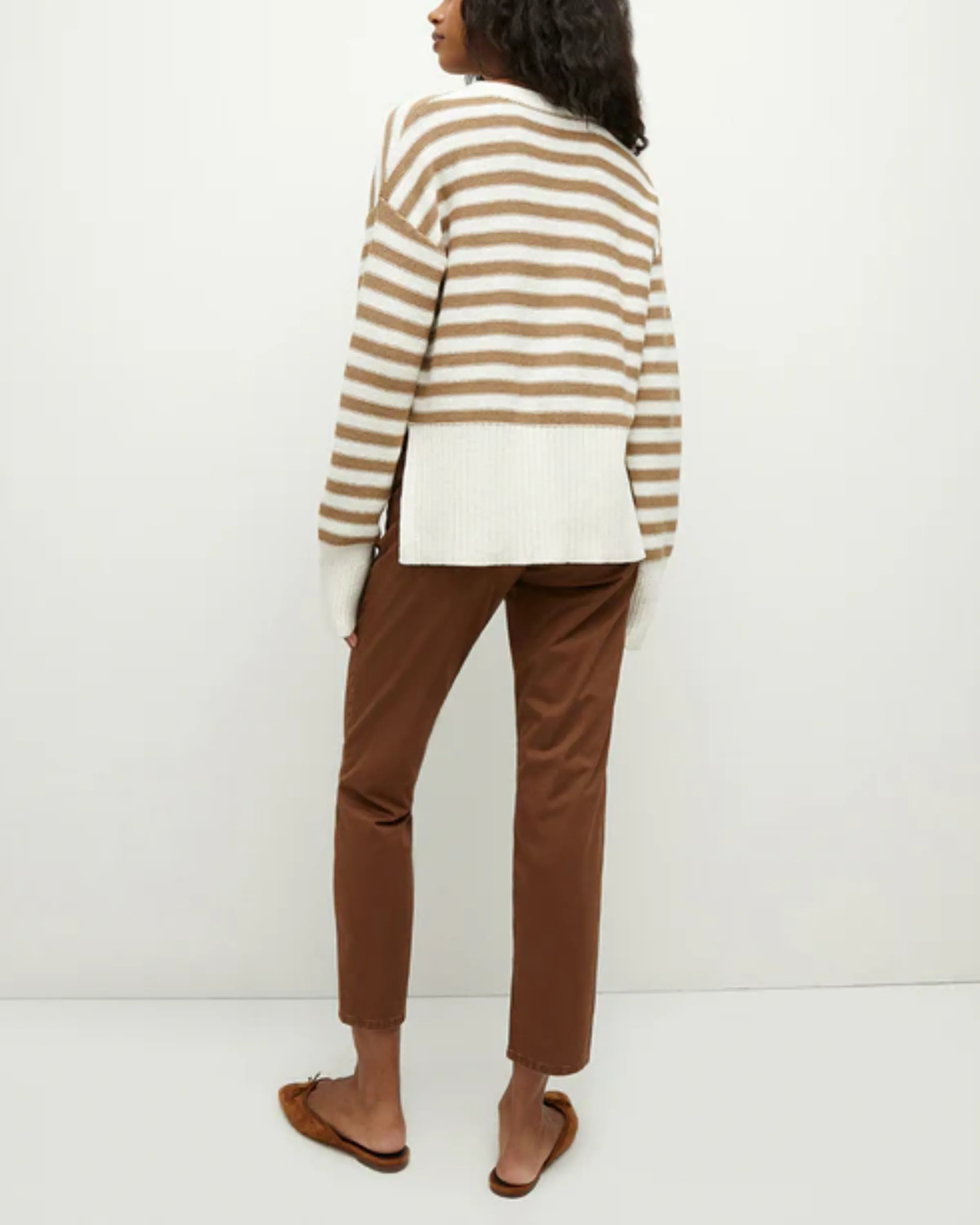 Veronica Beard Saylor Cardigan in White Khaki