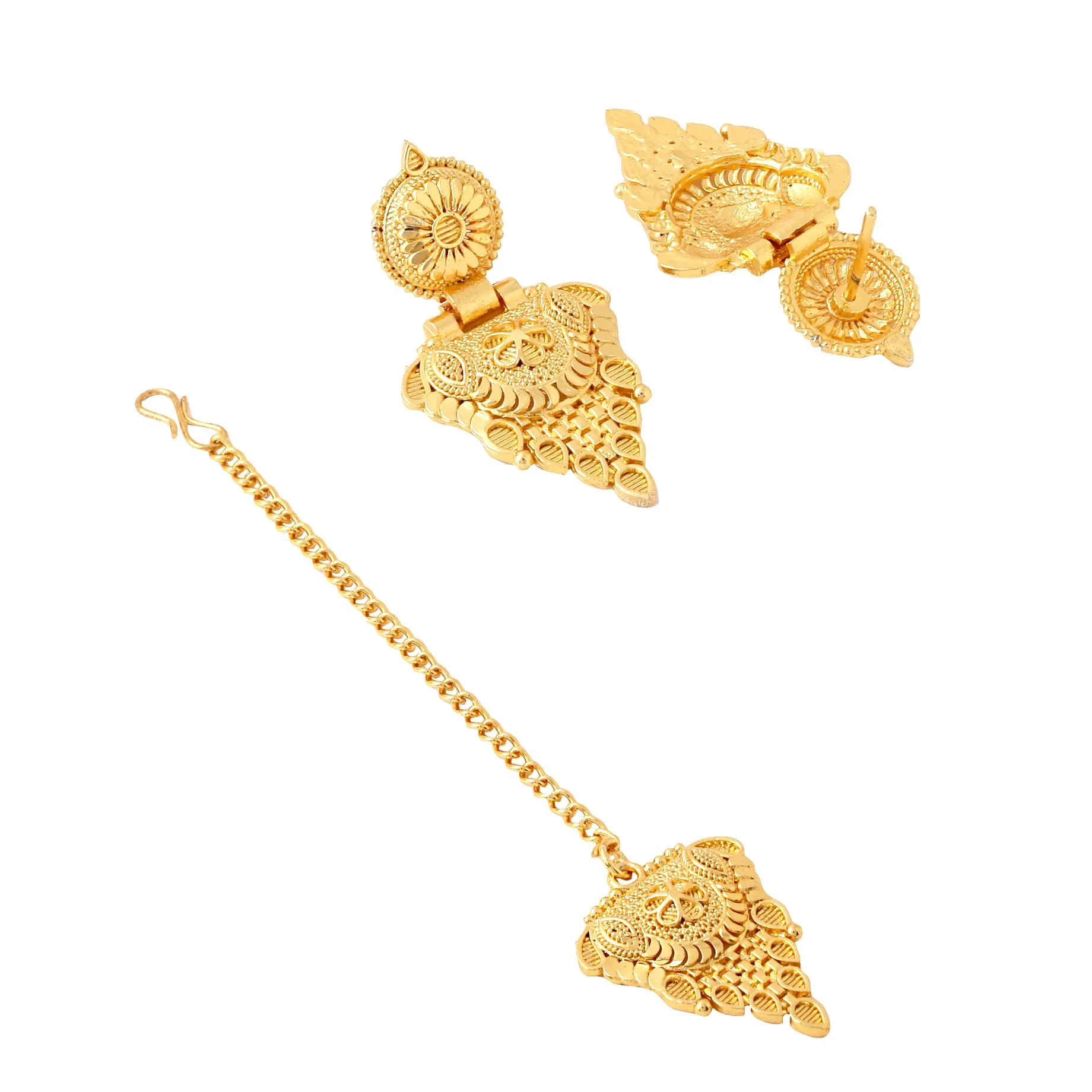 Yellow Chimes Jewellery Set for Women and Girls One Gram Gold Jewellery Set for Women Gold Plated Necklace Set Long Haram Jewellery Set | Birthday Gift for Girls & Women Anniversary Gift for Wife